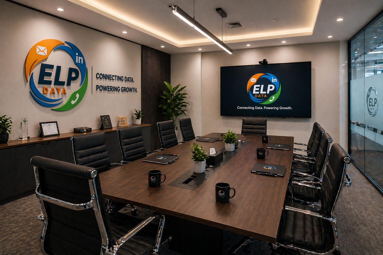 ELP Data executive boardroom — Connecting Data. Powering Growth.